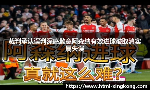 裁判承认误判深感歉意阿森纳有效进球被取消实属失误